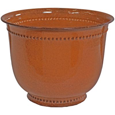 Michael Metal Indoor or Outdoor Planter with Drainage Hole - 14.5 in