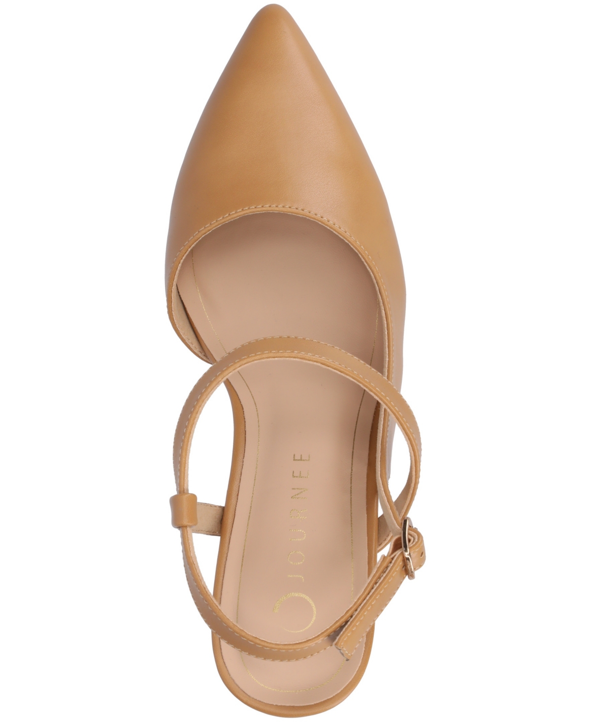 Journee Collection Women's Scipio Pointed Toe Pumps In Tan