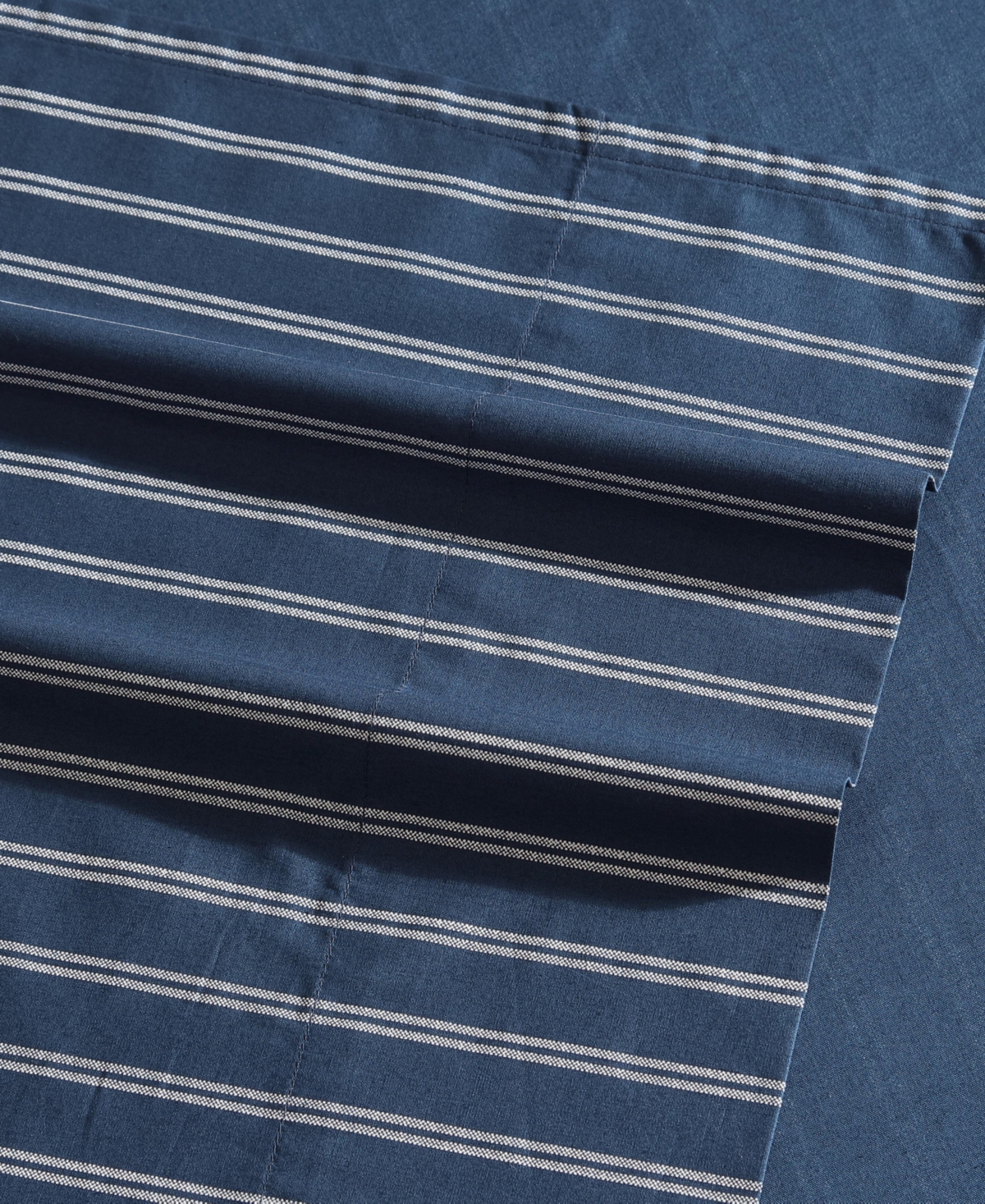 Nautica Cotton Percale 4-piece Sheet Set, King In Richmond Stripe Blue