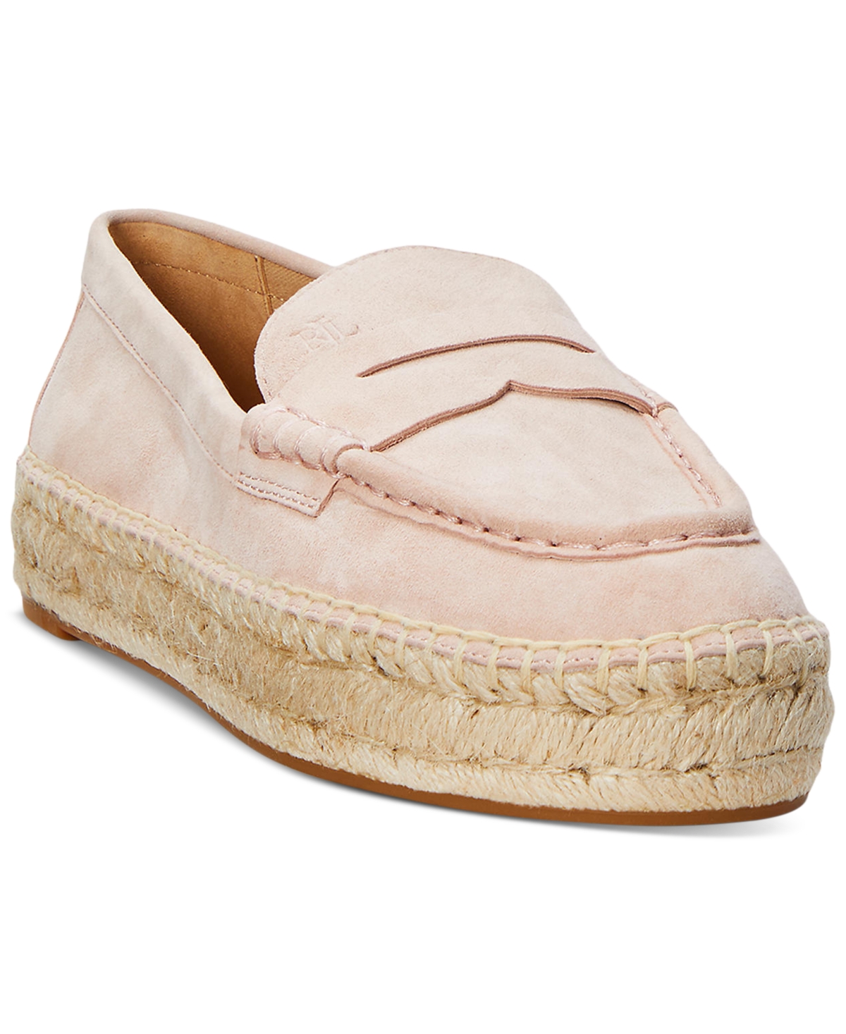 Ralph Lauren Women's Luize Espadrille Loafer Flats In Sunrise Blush