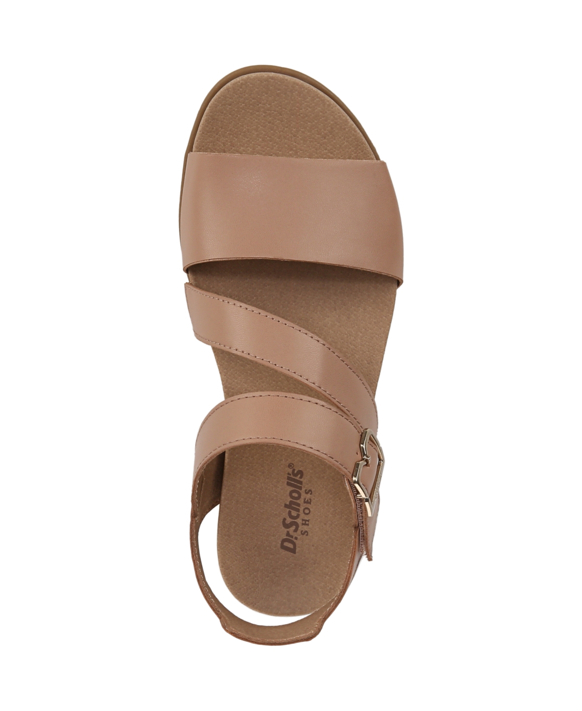 Shop Dr. Scholl's Women's Nicely Fun Strappy Sandals In Tawny Birch Brown Faux Leather