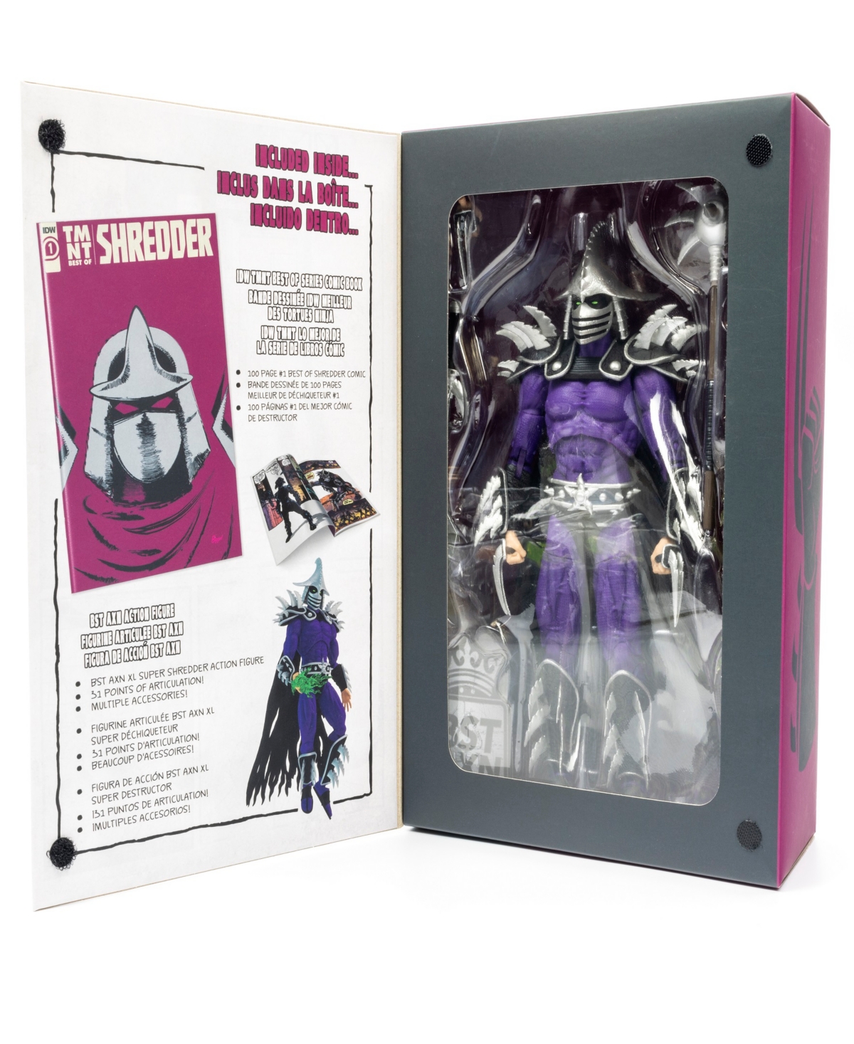 The Loyal Subjects Teenage Mutant Ninja Turtles Bst Axn Xl Super Shredder Action Figure In Multi
