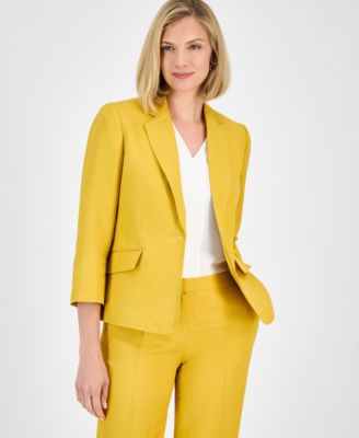 Kasper - Women's Notched-Collar 3/4-Sleeve Jacket, Regular & Petite Sizes