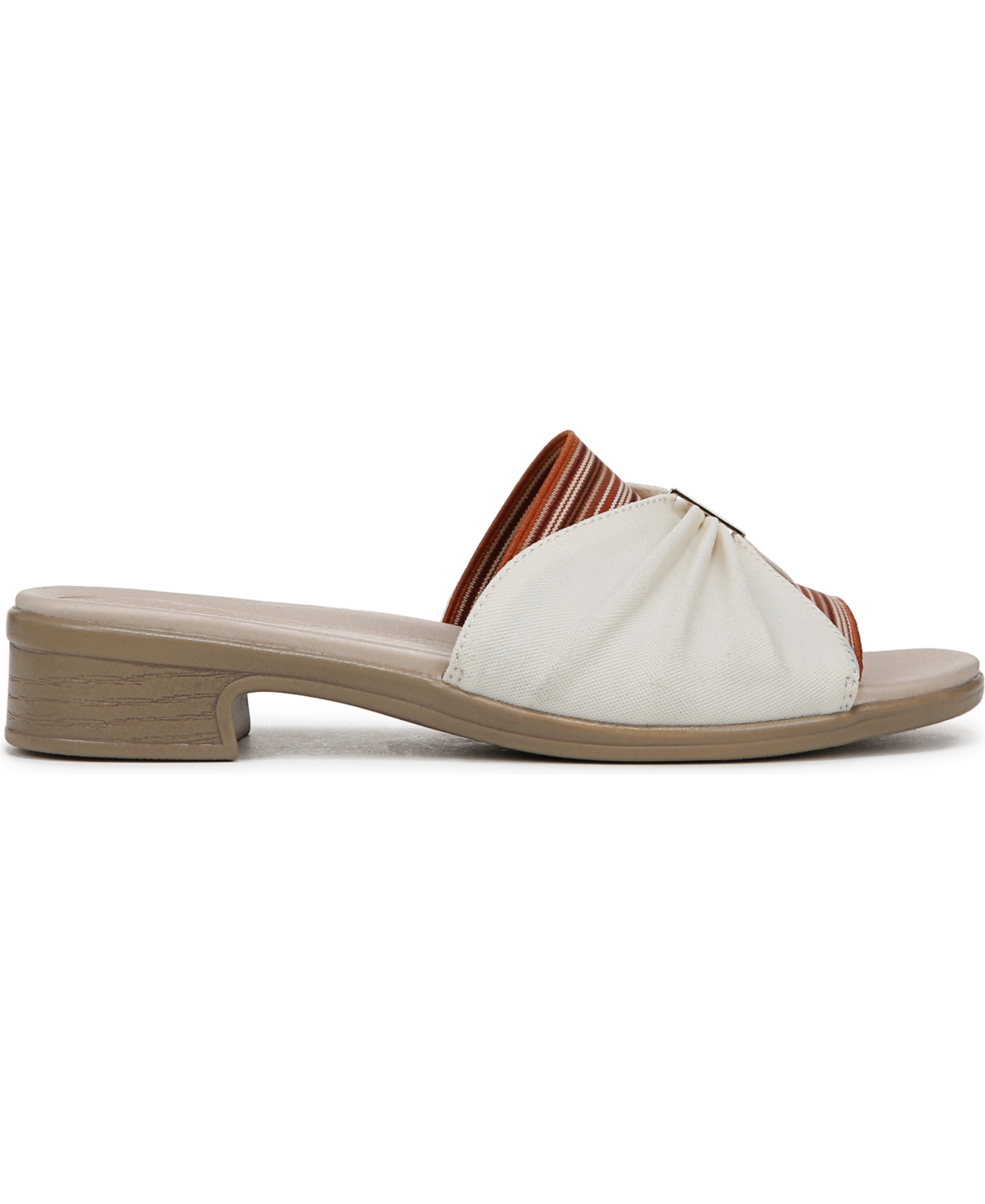 Bzees Paradise Slide Sandal In Eggnog Jersey Fabric