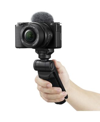 Sony ZV-E10 Mirrorless Camera with Lens, E PZ 16-50mm f/3.5-5.6 OSS Lens, Bundled with Sony ACCVC1 Vlogger Accessory Kit with Shooting Grip