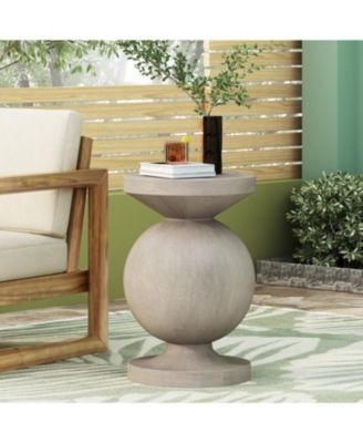 Streamdale Modern Concrete Side Table No Assembly Required, Lightweight & Durable
