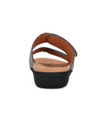 Bowen Double Band Low Wedge Sandals