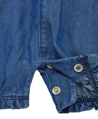 Baby Boys Mixed Media Chambray Shortall