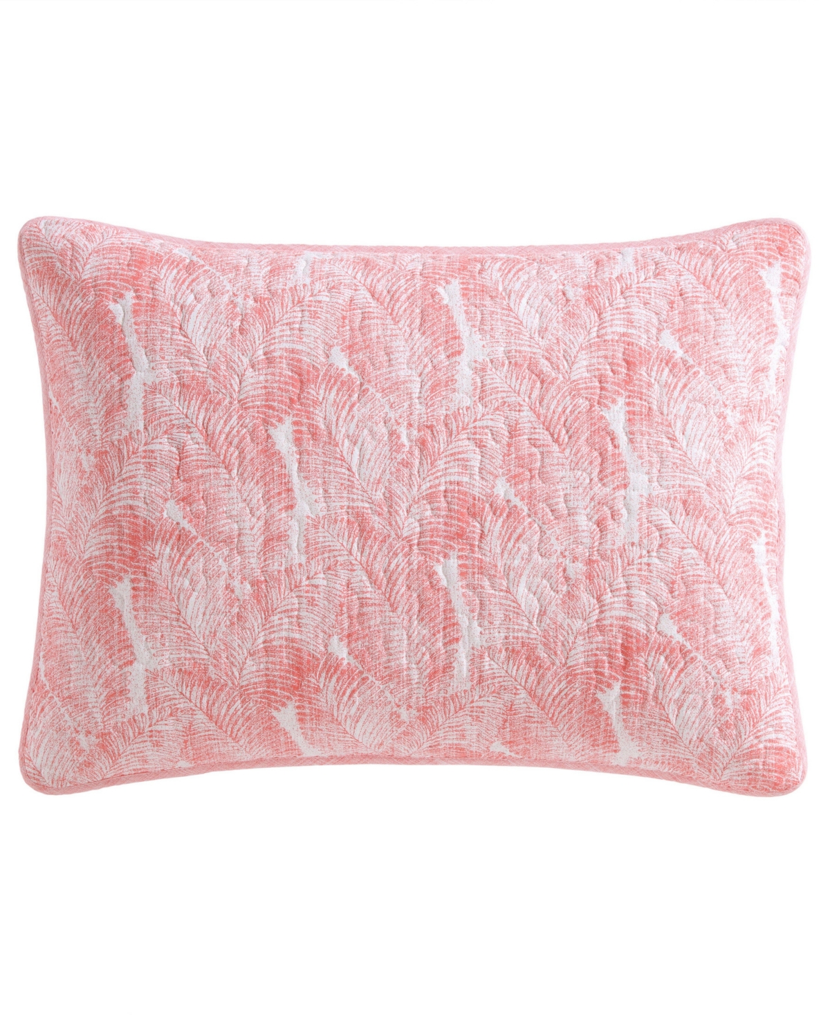 Tommy Bahama Home Distressed Water Leaves 3-pc. Quilt Set, King In Bright Coral