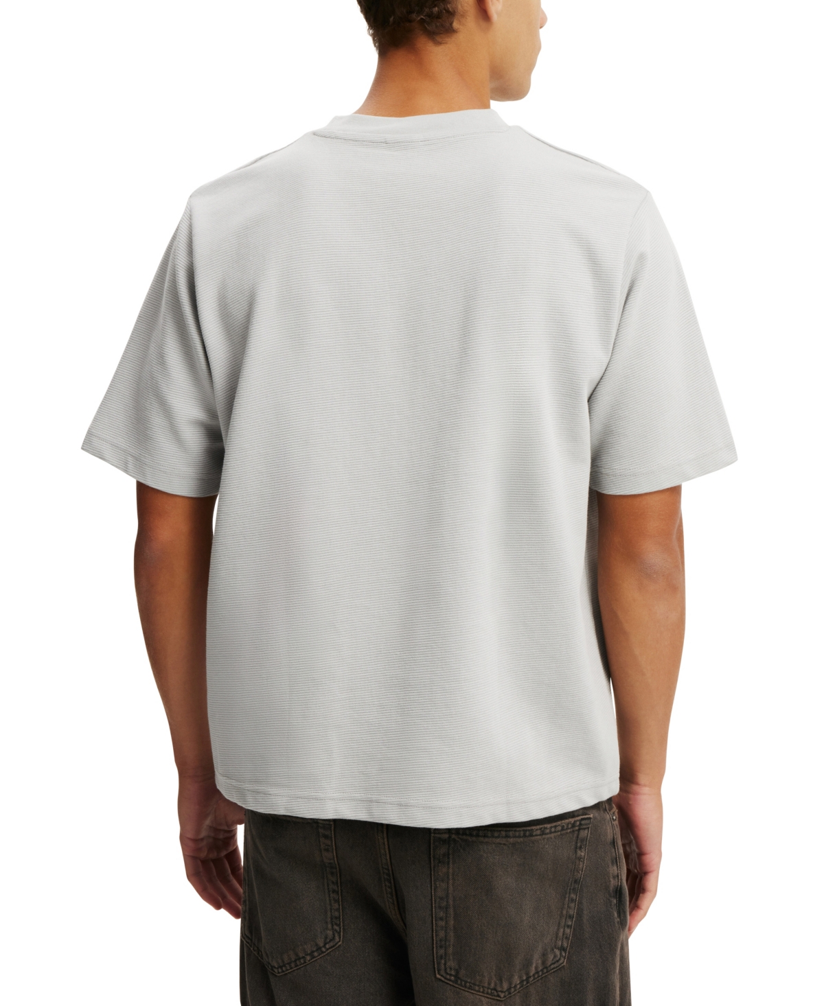 Shop Cotton On Men's Short Sleeve T-shirt In Overcast Gray Texture