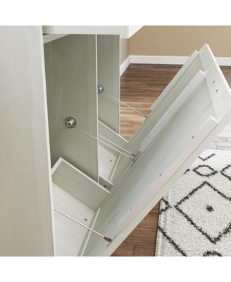Streamdale Farmhouse Double Tilt-Out Trash Cabinet with Hideaway Drawer