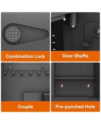 Concealed Wall Safe with Keypad & Removable Shelves for Firearms and Valuables