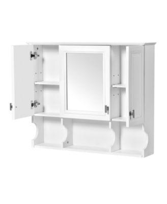 Streamdale 35" Wall Mount Bathroom Medicine Cabinet with Mirror and Shelves