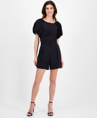 Anne Klein - Women's Mid Rise Pleated Pull-On Shorts