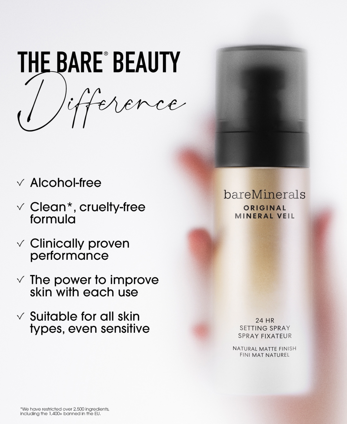 Bareminerals Original Mineral Veil Setting Spray, 3.4 Oz.