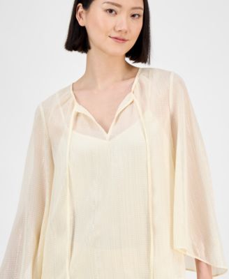 Women's Tie-Neck Blouse