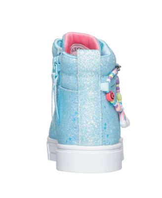 Little Girls Twinkle Toes: Twinkle Sparks - Charm Bestie High-Top Light-Up Casual Sneakers from Finish Line