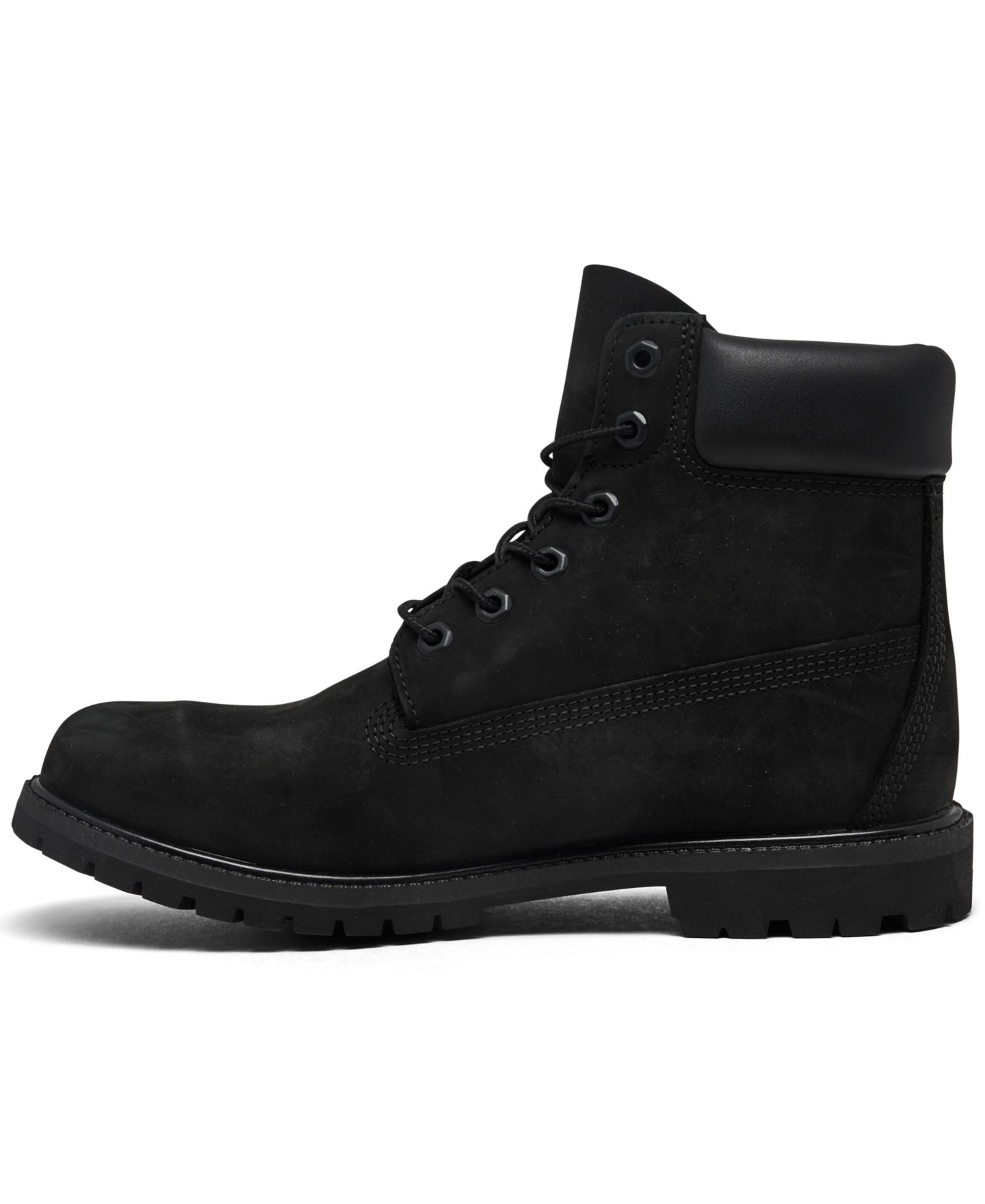 Женские ботинки Timberland 6 Inch Premium Waterproof, цвет: Чёрный нубуковый — фото 3