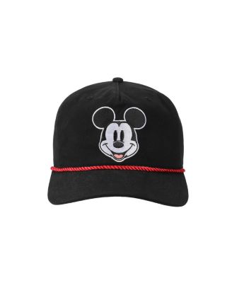 Men's Mickey Mouse Face Black Retro Grandpa Snapback Hat