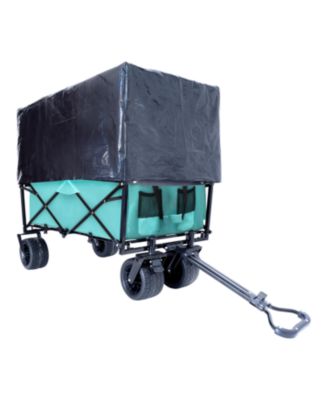 Streamdale 440lbs Collapsible Wagon with Strapping, Beach, Utility, Grocery, Camping, Gardening, Fishing