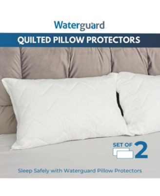 Quilted Waterproof and Hypoallergenic Pillow Covers - Standard Size - 2 Pack