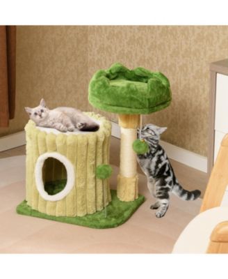 Cat Tree with Scratching Posts & Dangling Ball Fun & Engaging Play Tower for Cats