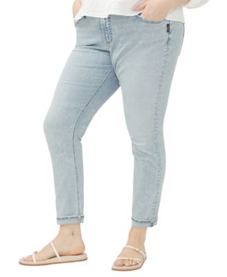 Plus Size Girlfriend Mid Rise Skinny Leg Jeans