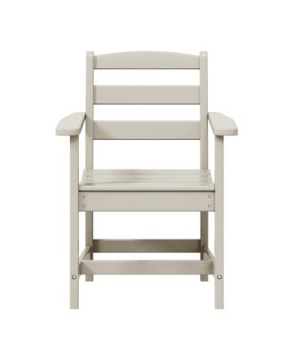 Outdoor HDPE Patio Classic Dining Arm Chair