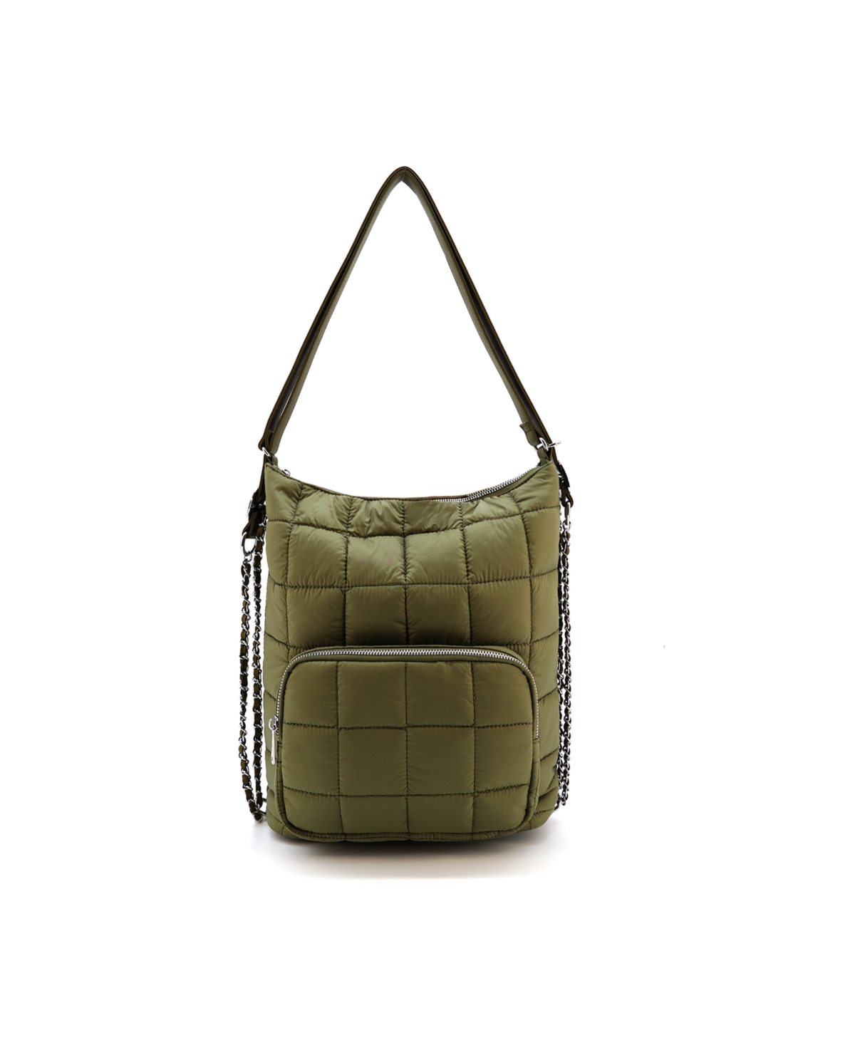 Odette Quilted Convertible Medium Shoulder Bag - Black
