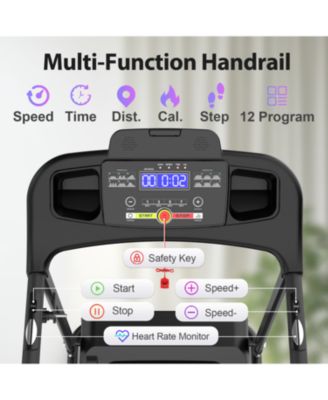 Streamdale Electric Folding Treadmill for Home Incline, Bluetooth, 2.5HP