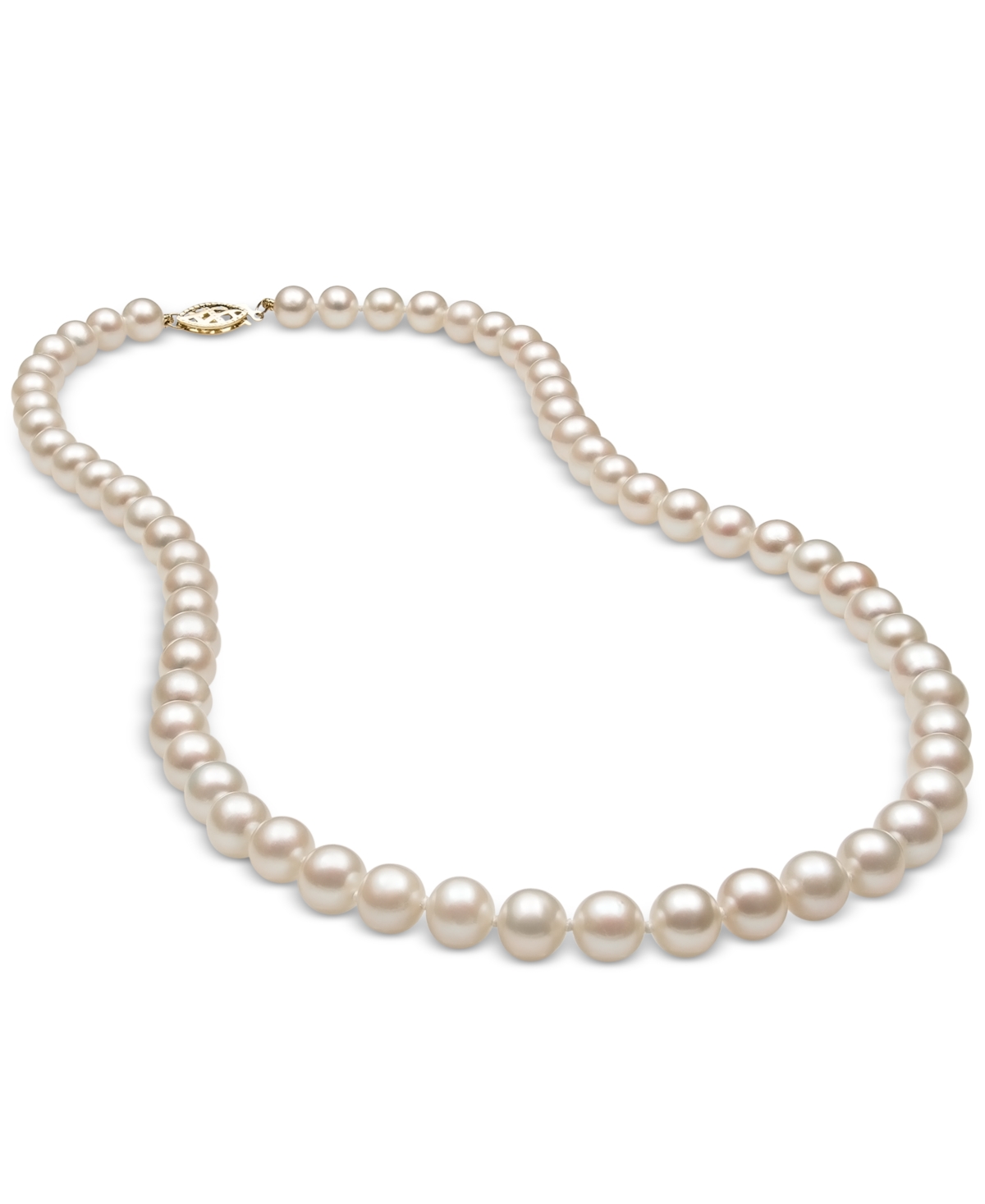 Cultured Freshwater Pearl (6mm) Strand in 14k Gold, 18" - Gold