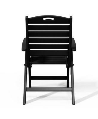 HDPE Adjustable Highback Folding Patio Dining Chair