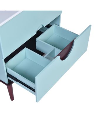 Streamdale 30" Blue Bathroom Vanity Set with Ceramic Sink and 2 Drawers