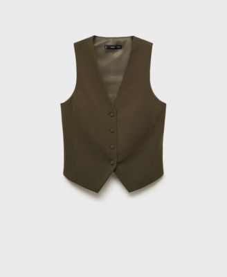 Women's Buttoned Suit Waistcoat