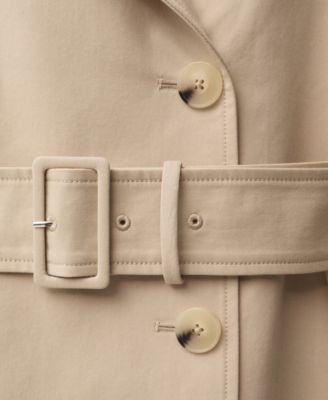 Women's Double-Breasted Cotton Trench Coat