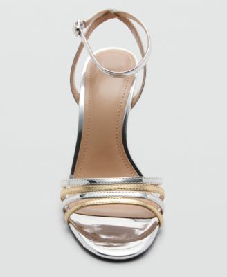 Women's Combined-Strap Heeled Sandals