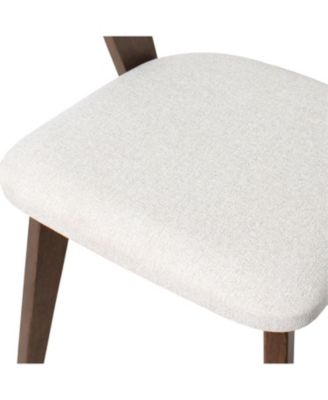 2-Pc. Solid Wood Mid-Century Modern Dining Chair Set