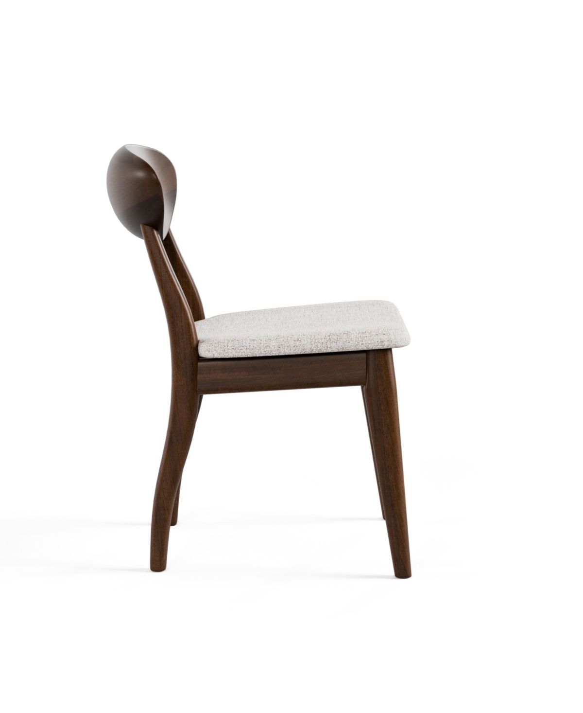 Furniture Of America 2-pc. Seban Solid Wood Dining Chair Set In Walnut