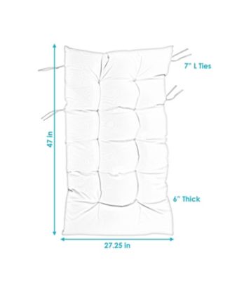 Outdoor Egg Chair Polyester Replacement Cushion - Gray 27.25" W x 47" D x 6" H