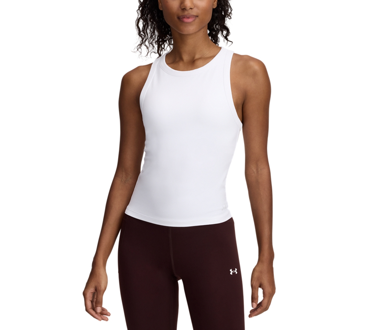 Women's Ua Motion High-Neck Tank Top - Downpour Gray