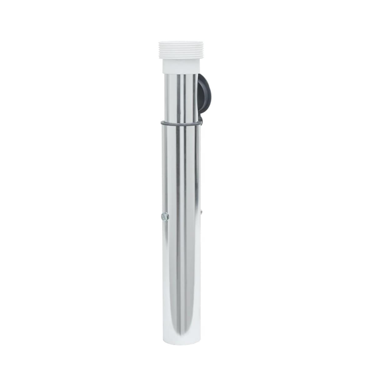 In-Ground Parasol Base for 1.6"-2" Pole Silver Aluminum - Silver