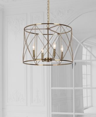 14'" Metal Calah 4 Light LED Chandelier