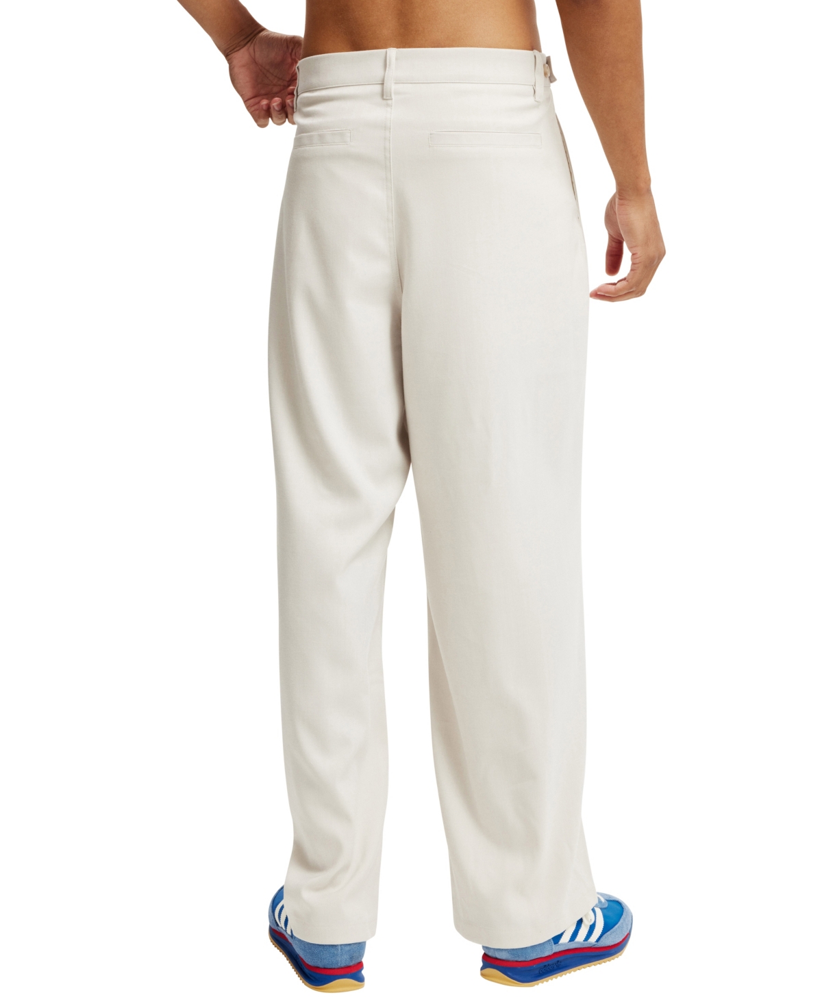 COTTON ON MEN'S SUPER BAGGY PLEATED PANTS 