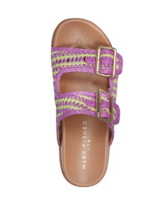 Women's Mylan Woven Buckle Straps Flat Sandals