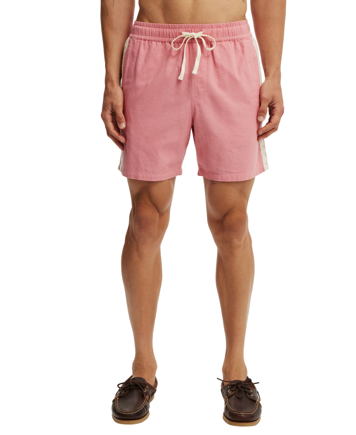 Men's Easy Shorts - Chalk pink panel