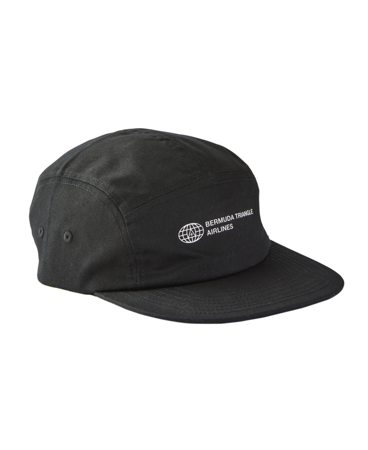 Cotton On Men's Curved 5 Panel Hat In Black,bermuda