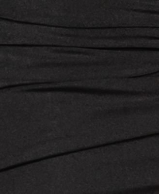 Juniors' Ruched One-Shoulder Midi Dress