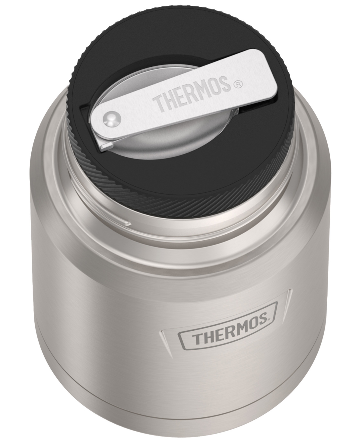 Shop Thermos Icon Series 16 Oz. Food Jar With Spoon In Silver