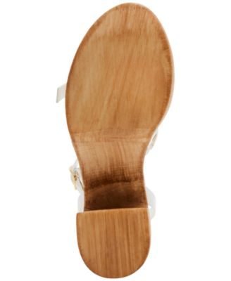 Lilia High Wooden Platform Dress Sandals