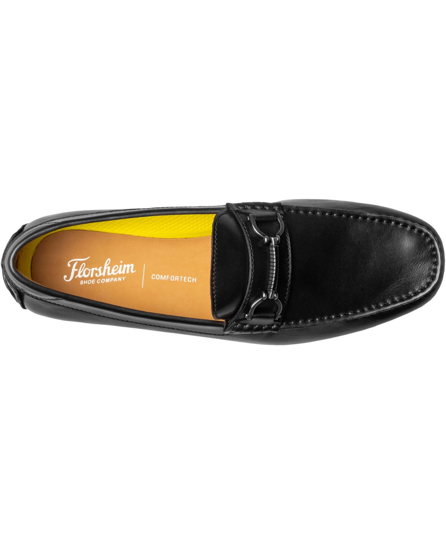 Мужские туфли Florsheim Motor Moc Toe Bit Driving Loafer, цвет: Чёрный — фото 12